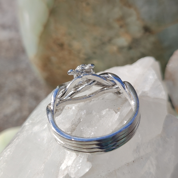 4-Band TURTLE Puzzle Ring, 925 Sterling Silver - Picture 8 of 11